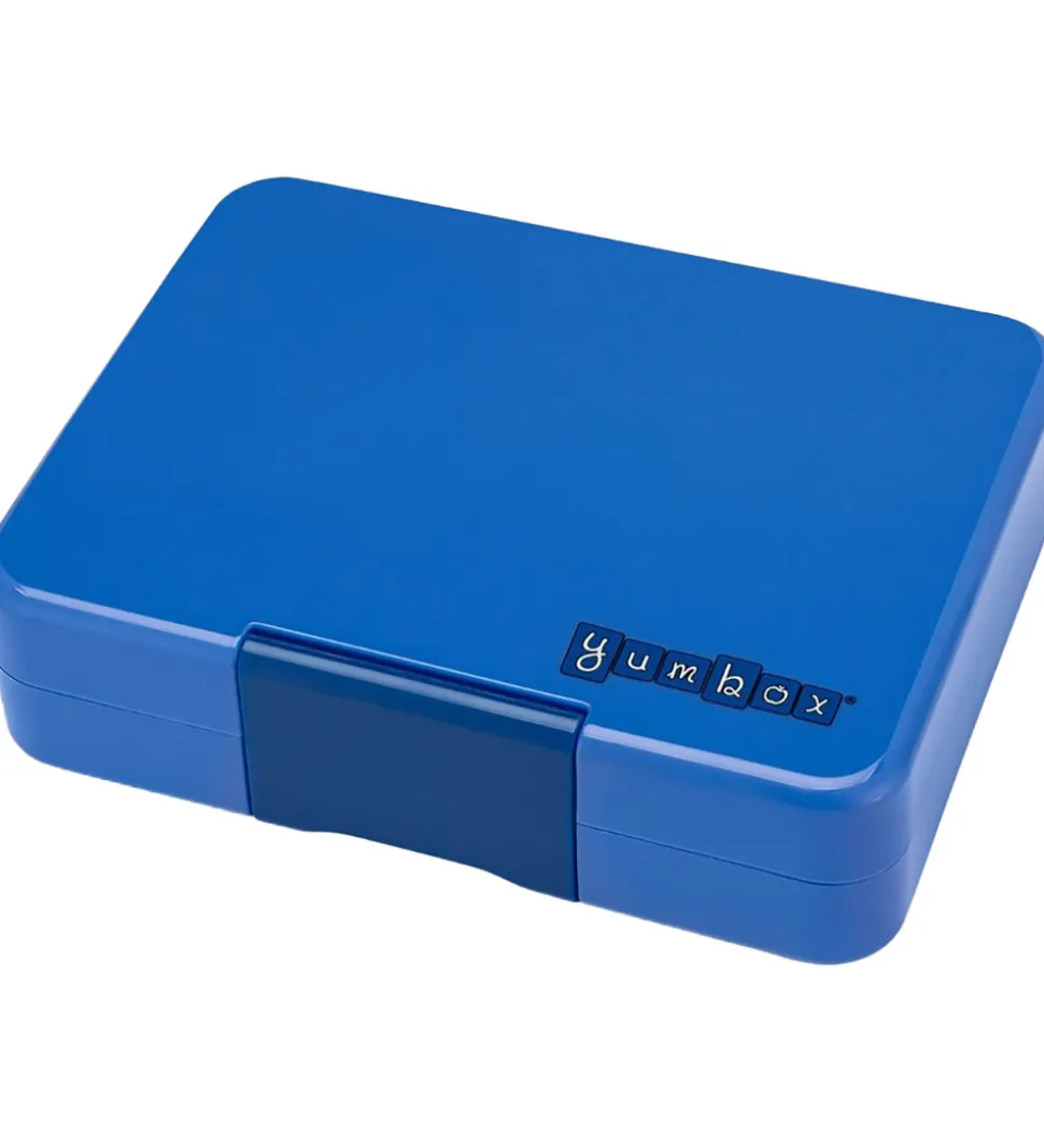 Yumbox Madkasse m. 3 Rum - Bento Snack - Surf Blue - Dino Tray