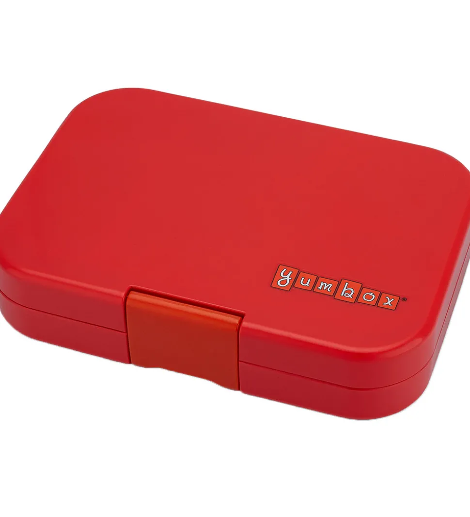 Yumbox Madkasse m. 4 Rum - Bento Panino - Roar Red/Race Cars