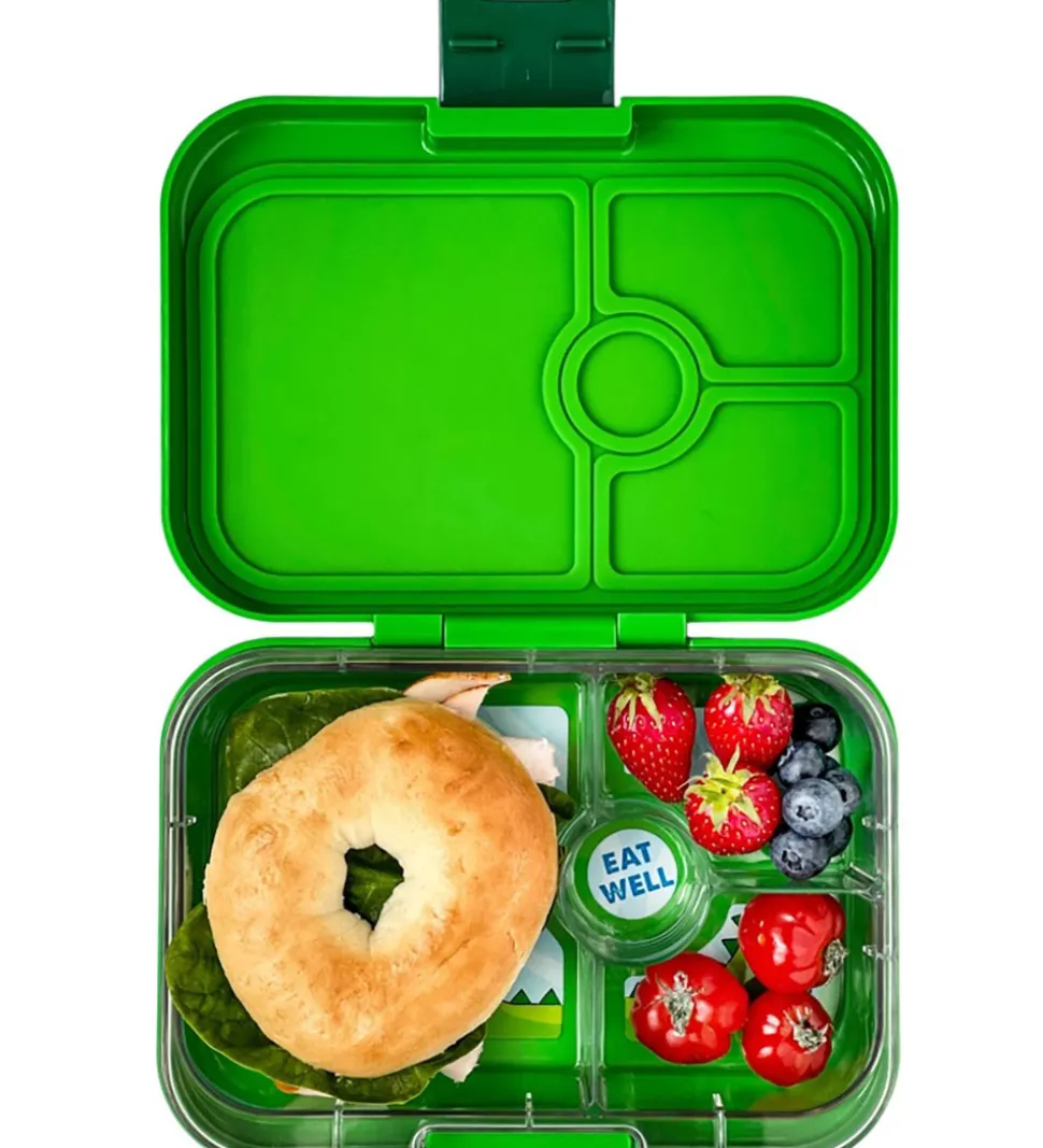 Yumbox Madkasse m. 4 Rum - Bento Panino - Jurassic Green - Dino