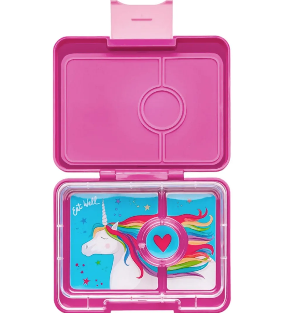 Yumbox Madkasse m. 3 Rum - Bento Snack - Malibu Purple/Magical U
