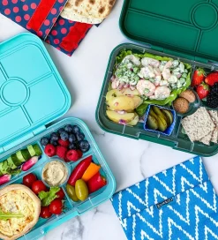 Yumbox Madkasse m. 5 Rum - Bento Tapas - Antibes Blue/Jungle