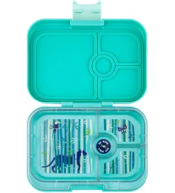 Yumbox Madkasse m. 4 Rum - Bento Panino - Tropical Aqua/Panther
