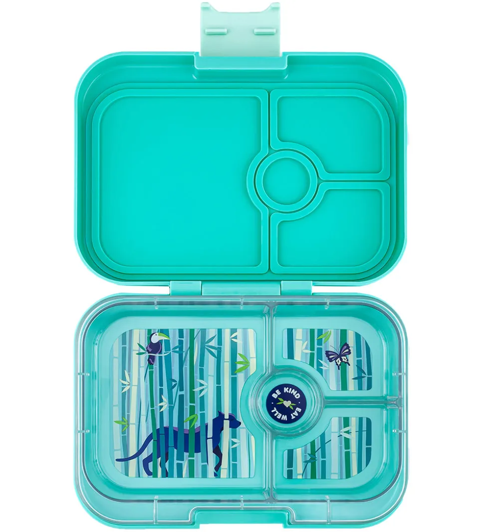 Yumbox Madkasse m. 4 Rum - Bento Panino - Tropical Aqua/Panther