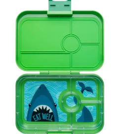 Yumbox Madkasse m. 4 Rum - Bento Tapas - Jurassic Green/Shark