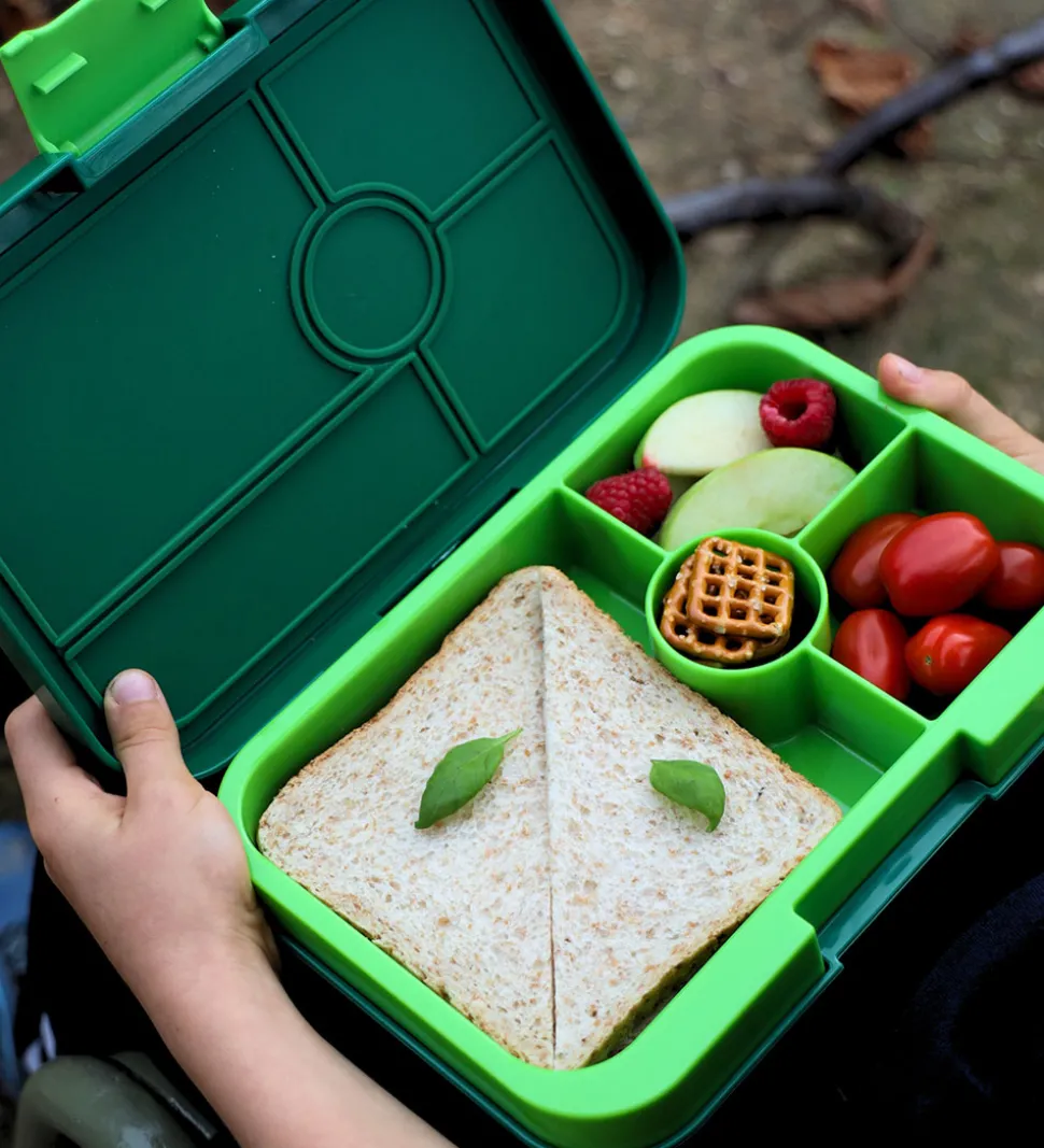 Yumbox Madkasse m. 4 Rum - Bento Tapas - Lime Green